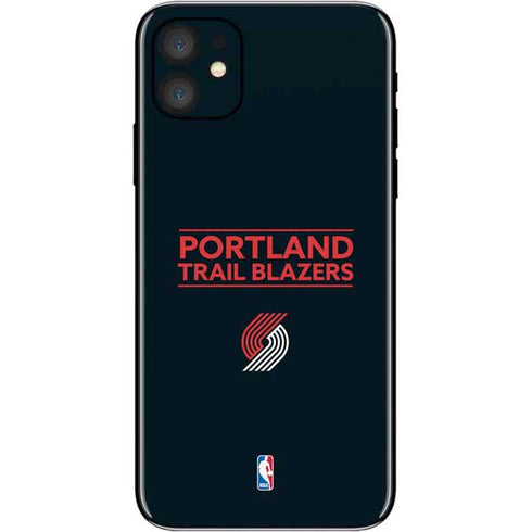 NBA Portland Trail Blazers Standard - Black iPhone 11 Skin