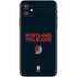 NBA Portland Trail Blazers Standard - Black iPhone 11 Skin