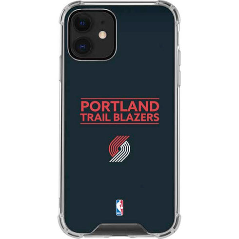 NBA Portland Trail Blazers Standard - Black iPhone 12 Clear Case