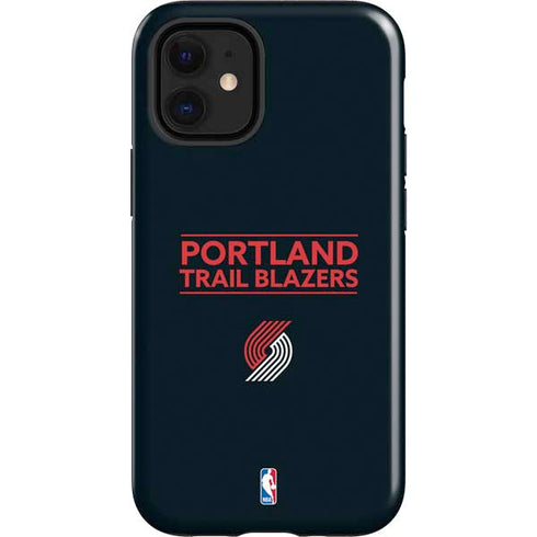NBA Portland Trail Blazers Standard - Black iPhone 12 Mini Impact Case
