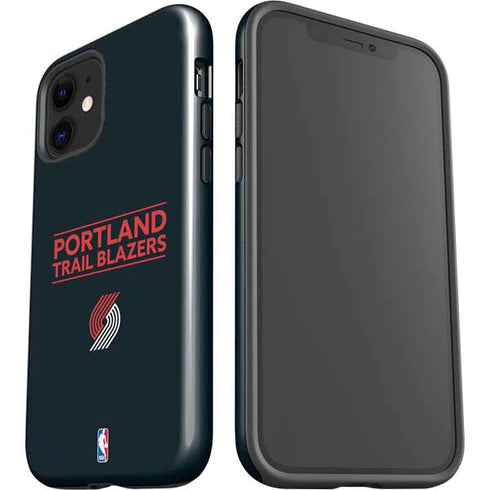 NBA Portland Trail Blazers Standard - Black iPhone 12 Mini Impact Case