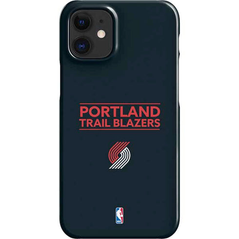 NBA Portland Trail Blazers Standard - Black iPhone 12 Mini Lite Case