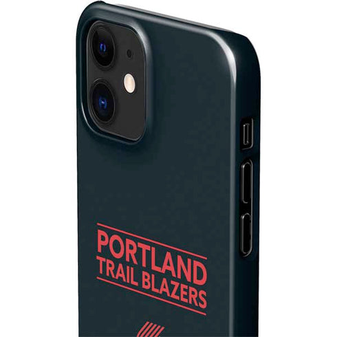 NBA Portland Trail Blazers Standard - Black iPhone 12 Mini Lite Case