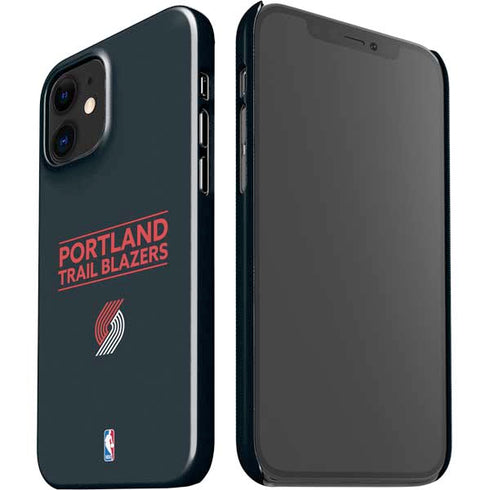 NBA Portland Trail Blazers Standard - Black iPhone 12 Mini Lite Case