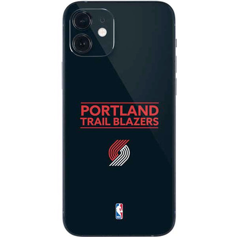 NBA Portland Trail Blazers Standard - Black iPhone 12 Mini Skin