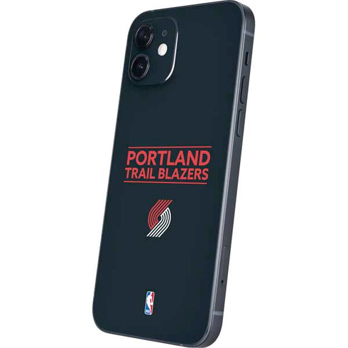 NBA Portland Trail Blazers Standard - Black iPhone 12 Mini Skin