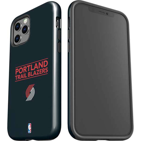 NBA Portland Trail Blazers Standard - Black iPhone 12 Pro Impact Case