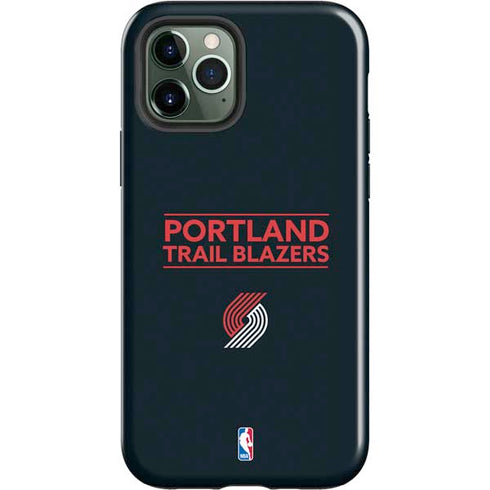 NBA Portland Trail Blazers Standard - Black iPhone 12 Pro Max Impact Case