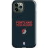 NBA Portland Trail Blazers Standard - Black iPhone 12 Pro Max Impact Case