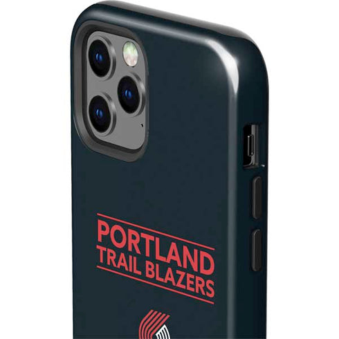 NBA Portland Trail Blazers Standard - Black iPhone 12 Pro Max Impact Case