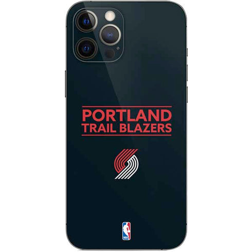 NBA Portland Trail Blazers Standard - Black iPhone 12 Pro Max Skin