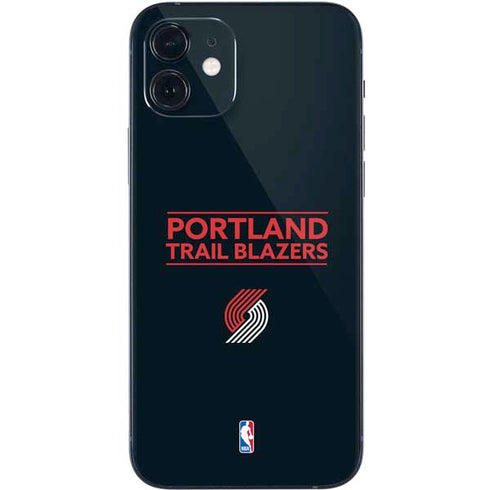 NBA Portland Trail Blazers Standard - Black iPhone 12 Skin