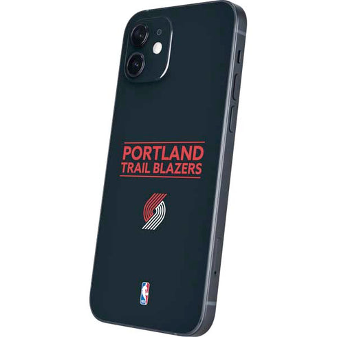 NBA Portland Trail Blazers Standard - Black iPhone 12 Skin