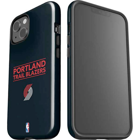 NBA Portland Trail Blazers Standard - Black iPhone 13 Impact Case