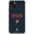 NBA Portland Trail Blazers Standard - Black iPhone 13 Mini Clear Case