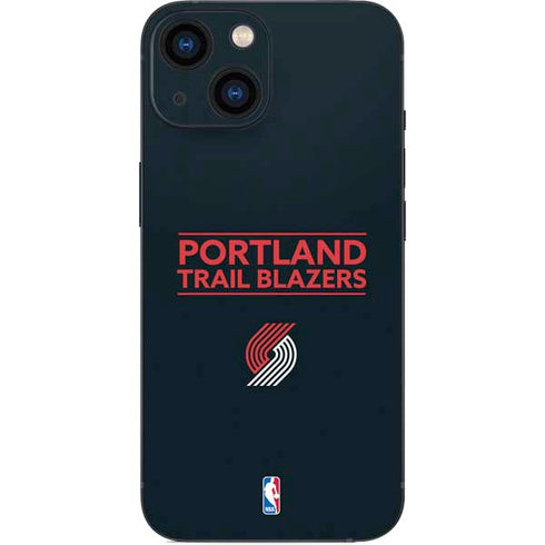 NBA Portland Trail Blazers Standard - Black iPhone 13 Mini Skin