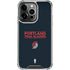 NBA Portland Trail Blazers Standard - Black iPhone 13 Pro Clear Case