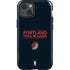 NBA Portland Trail Blazers Standard - Black iPhone 15 Impact Case