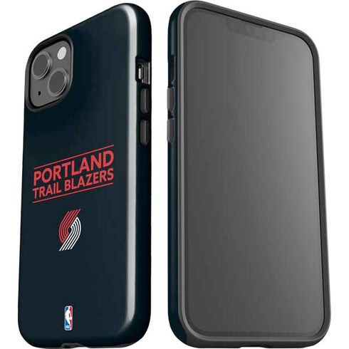 NBA Portland Trail Blazers Standard - Black iPhone 14 Impact Case