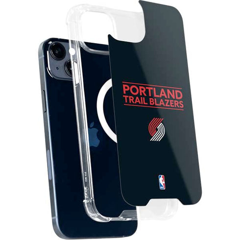 NBA Portland Trail Blazers Standard - Black iPhone 15 Plus MagSafe Case