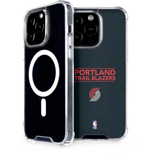 NBA Portland Trail Blazers Standard - Black iPhone 15 Pro MagSafe Case