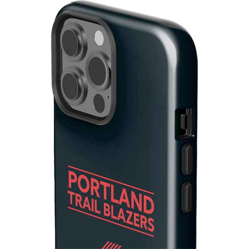 NBA Portland Trail Blazers Standard - Black iPhone 15 Pro Max Impact Case