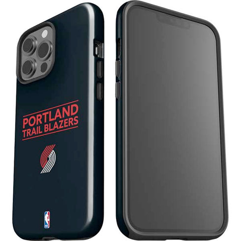 NBA Portland Trail Blazers Standard - Black iPhone 15 Pro Max Impact Case