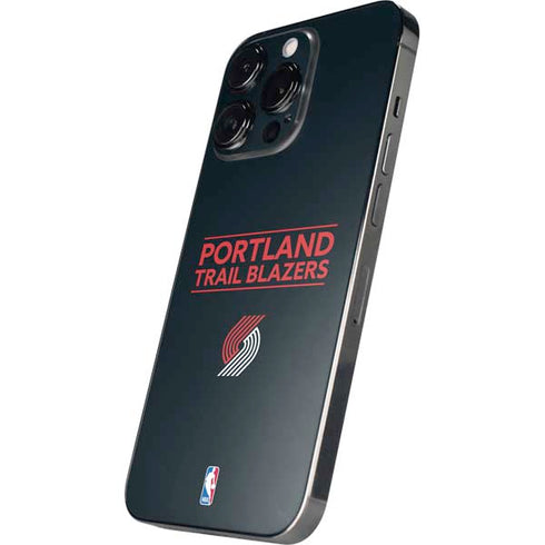 NBA Portland Trail Blazers Standard - Black iPhone 14 Pro Skin