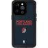NBA Portland Trail Blazers Standard - Black iPhone 14 Pro Waterproof Case