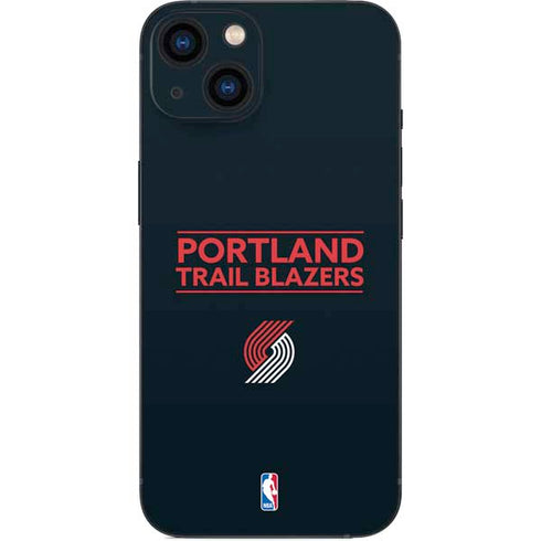 NBA Portland Trail Blazers Standard - Black iPhone 14 Skin