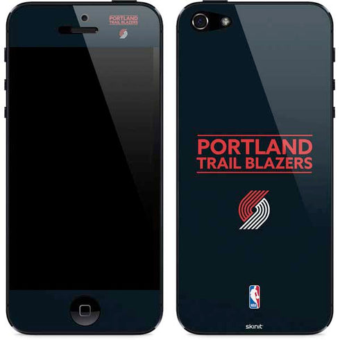 NBA Portland Trail Blazers Standard - Black iPhone 5/5s/5SE Skin