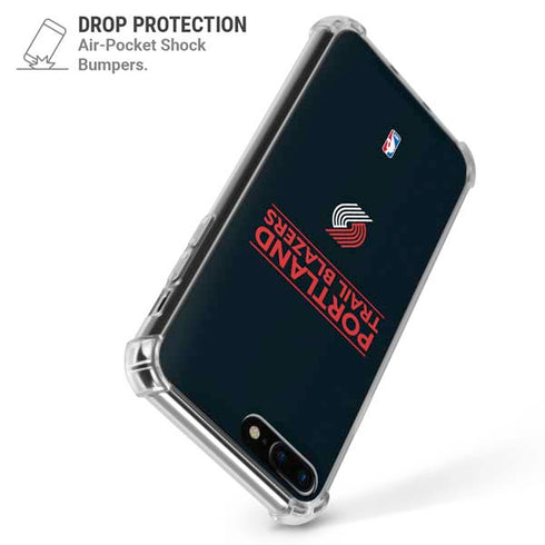 NBA Portland Trail Blazers Standard - Black iPhone 7/8 Plus Clear Case