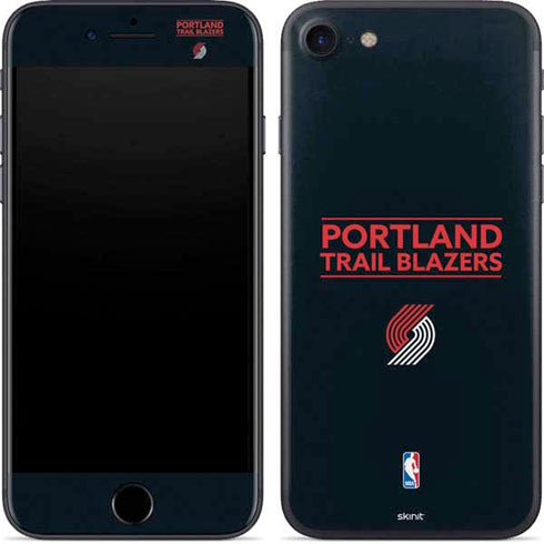 NBA Portland Trail Blazers Standard - Black iPhone 7 Skin