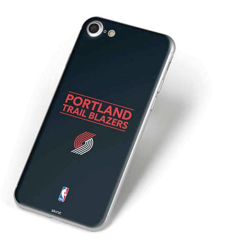 NBA Portland Trail Blazers Standard - Black iPhone 7 Skin