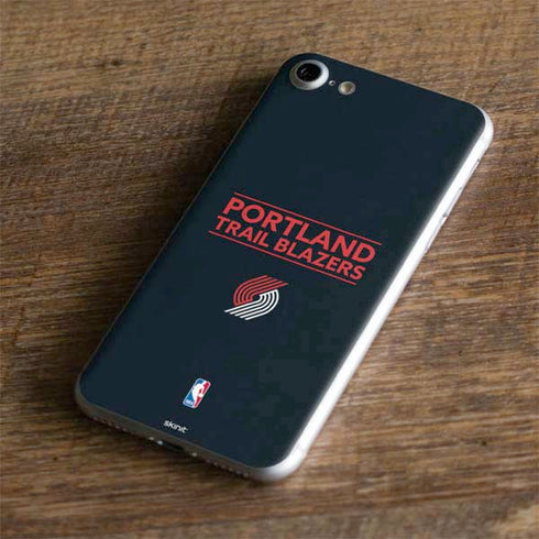 NBA Portland Trail Blazers Standard - Black iPhone 7 Skin