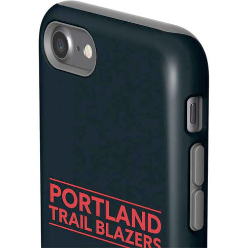 NBA Portland Trail Blazers Standard - Black iPhone SE (2nd & 3rd Gen) Pro Case