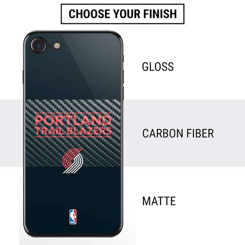NBA Portland Trail Blazers Standard - Black iPhone SE (2nd & 3rd Gen) Skin