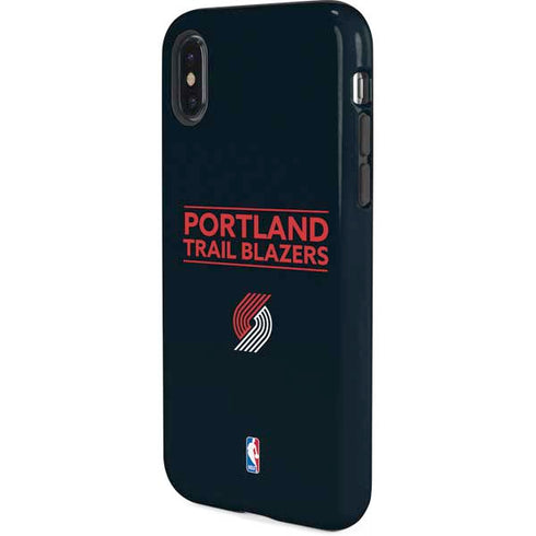 NBA Portland Trail Blazers Standard - Black iPhone X Pro Case