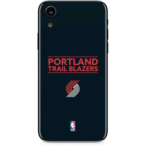 NBA Portland Trail Blazers Standard - Black iPhone XR Skin