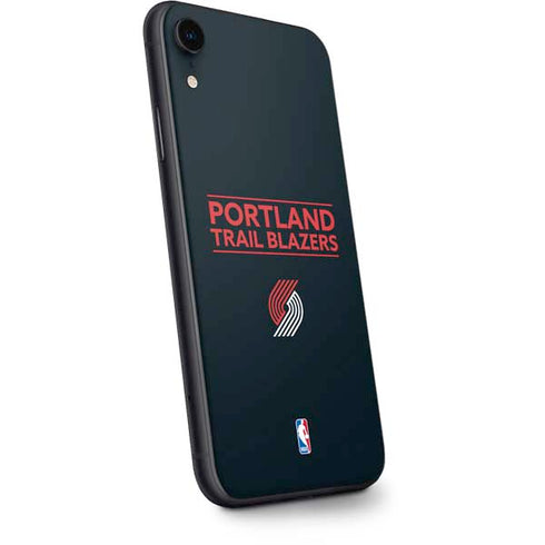 NBA Portland Trail Blazers Standard - Black iPhone XR Skin