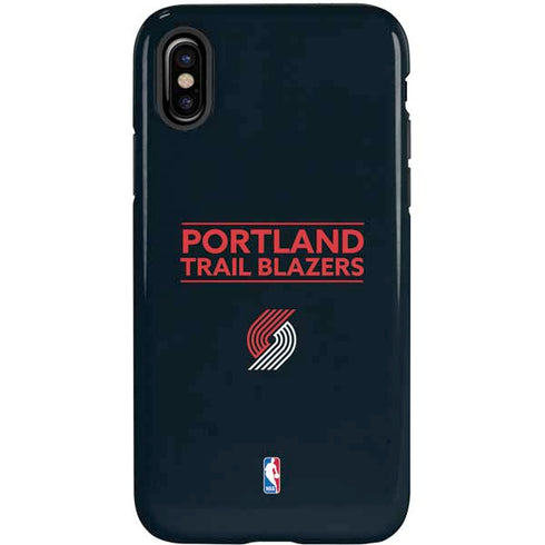 NBA Portland Trail Blazers Standard - Black iPhone XS Pro Case