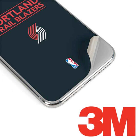 NBA Portland Trail Blazers Standard - Black iPhone XS Skin