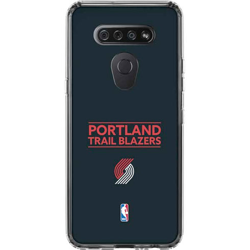 NBA Portland Trail Blazers Standard - Black LG K51/Q51 Clear Case