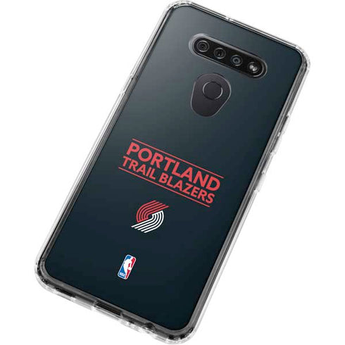 NBA Portland Trail Blazers Standard - Black LG K51/Q51 Clear Case