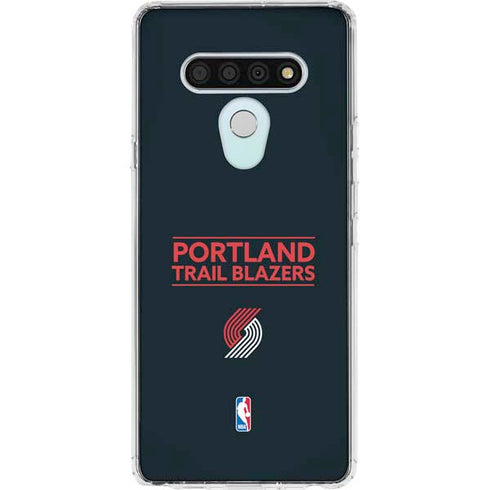 NBA Portland Trail Blazers Standard - Black LG Stylo 6 Clear Case