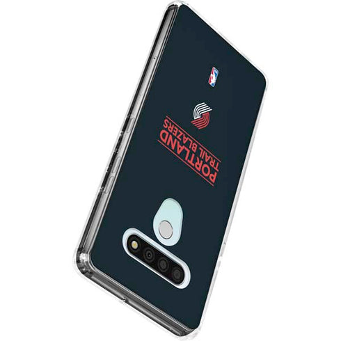NBA Portland Trail Blazers Standard - Black LG Stylo 6 Clear Case