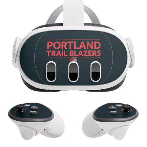 NBA Portland Trail Blazers Standard - Black Meta Quest 3 Skin
