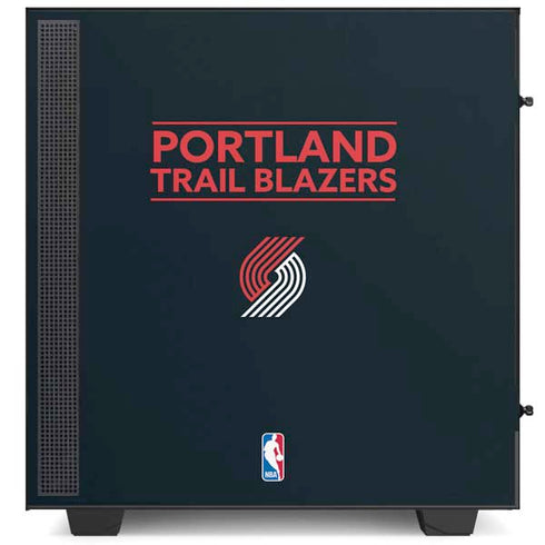 NBA Portland Trail Blazers Standard - Black NZXT H510 Compact ATX Mid-Tower Case Skin