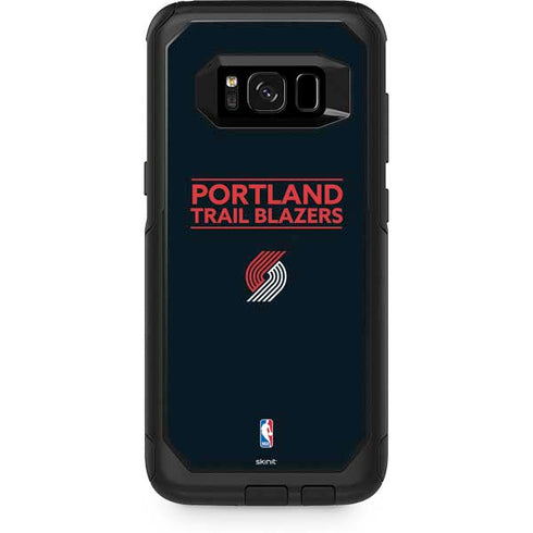 NBA Portland Trail Blazers Standard - Black Otterbox Commuter Galaxy Skin