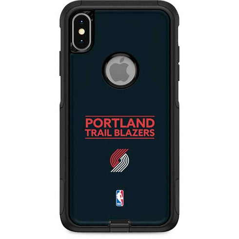 NBA Portland Trail Blazers Standard - Black Otterbox Commuter iPhone Skin